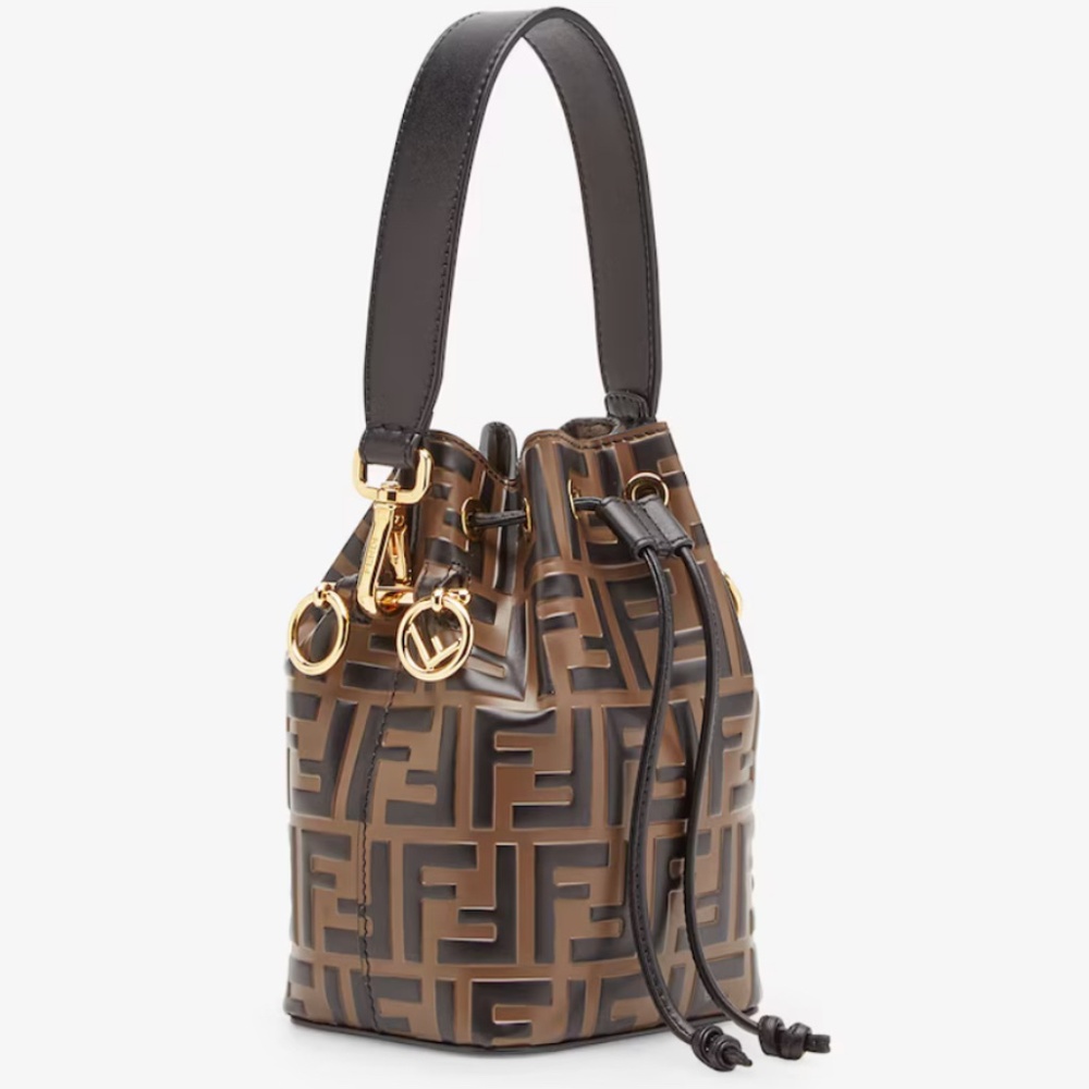 Fendi Mon Tresor Brown leather mini-bag